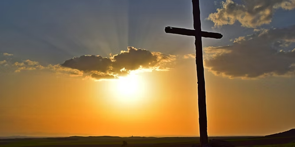 Hopeful Sunset Cross